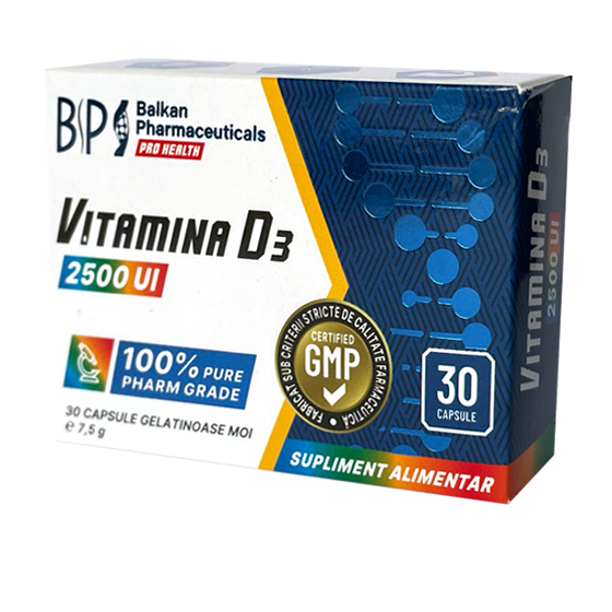 Balkan Pharmaceuticals Vitamin D3 30 Caps