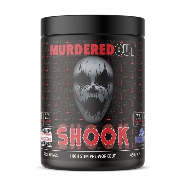 Murdered Out SHOOK High Stim Pre-Workout, 450 g Dose